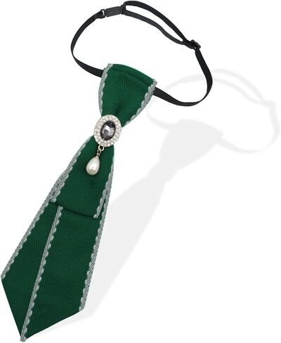 Rhinestone Ties for Women, Pre-tied Crystal Womens Tie Adjustable Girl's Bowtie for School Party Business Prom in Saudi Arabia