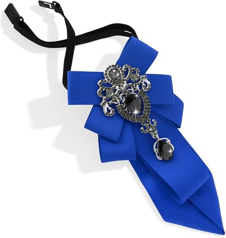 Bow Ties for Women, Adjustable Womens Tie Pre-tied Ladies Bowtie with Rhinestone for Party Casual Prom in Saudi Arabia