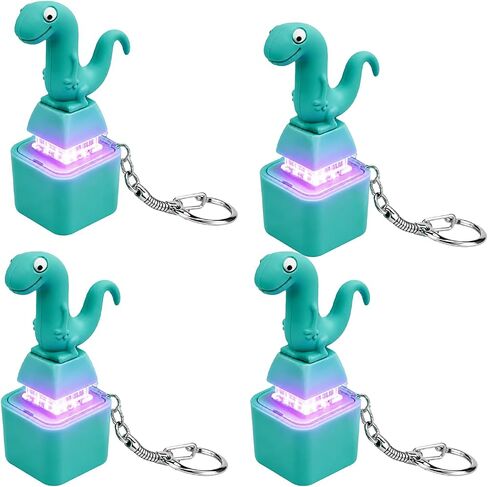 4PCS Lizard Button Fidget Toy, Lizard Keychain Sound Toy with Colorful Light & Real Keyboard Click Fidget, Adults Keyboard Clicker for Stress Relief & Travel & Fun in Kuwait