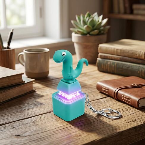 4PCS Lizard Button Fidget Toy, Lizard Keychain Sound Toy with Colorful Light & Real Keyboard Click Fidget, Adults Keyboard Clicker for Stress Relief & Travel & Fun in Kuwait