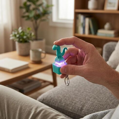 4PCS Lizard Button Fidget Toy, Lizard Keychain Sound Toy with Colorful Light & Real Keyboard Click Fidget, Adults Keyboard Clicker for Stress Relief & Travel & Fun in Kuwait