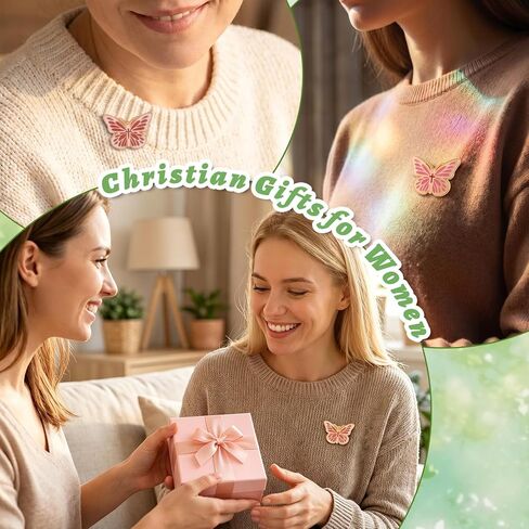40 Sets Christian Pins, Christian Party Favors, 40 Gold Plated Butterfly Bible Verse Lapel Pin with 40 Scripture Quote Cards for Women Mothers Day Church Gifts Religious Party Favors in Saudi Arabia