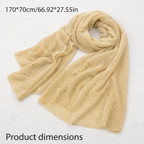 CZFDHP Rave Scarf, Sparkly Head Scarf for Festival Events and Evening Parties, Gold Shawl with Round Sequins for Casual Wear and Travel Accessories, Yellow Circle Glitter Design in Saudi Arabia