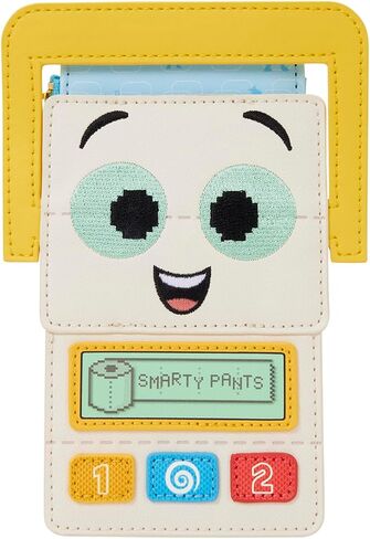 Loungefly Disney: Pixar - Toy Story 5 - Smarty Pants - حامل بطاقات Smarty Pants مطرز - 4 فتحات للبطاقات مع حجرة بسحاب - هدية للأطفال والكبار - محافظ قابلة للتجميع in Kuwait