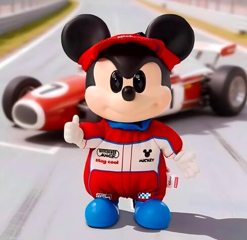 MINISO Disney Mickey OOTD Series Vinyl & Plush Blind Box، شخصيات مجسمة ألعاب قابلة للتجميع، سلسلة مفاتيح ديزني ميكي قطيفة لمقتنيات هدايا مفاجآت عيد الميلاد (واحدة عشوائية) in Kuwait