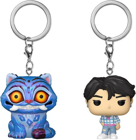 POP Keychain: Kpop Demon Hunters - Derpy and Jinu, 2-Pack - Novelty Keyrings - Collectable Mini Figure - Stocking Filler - Gift Idea - Official Merchandise - Movies Fans - Backpack Décor in Kuwait