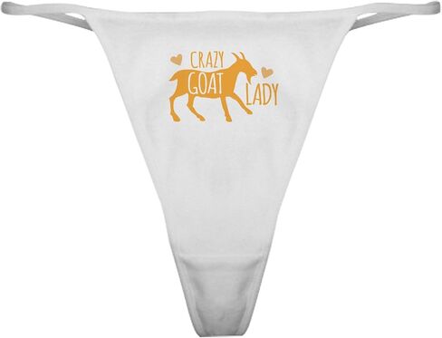 CafePress Crazy Goat Lady Classic Thong Underwear, Womens Panties in Kuwait