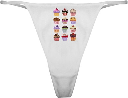 ملابس داخلية رفيعة كلاسيكية من CafePress، دزينة من الكب كيك، سراويل داخلية نسائية in Kuwait