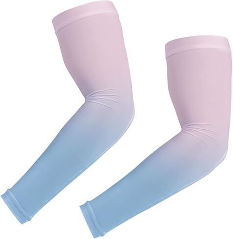 Pink Blue Ombre Cooling Arm Sleeves for Men & Women, Gradient Blue Pink in Saudi Arabia
