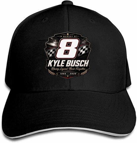 Kyle Busch Hat Adjustable Baseball Cap Unisex Men&Women Black in Saudi Arabia