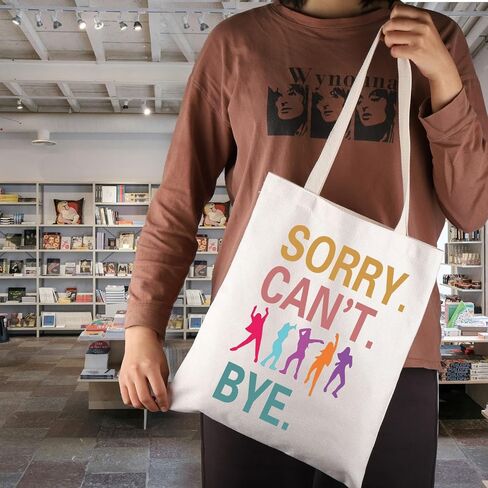 JNIAP Dance Fitness Instructor Gift Sorry Can't Bye Tote Bag Lover Gift for Her in Saudi Arabia