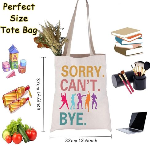 JNIAP Dance Fitness Instructor Gift Sorry Can't Bye Tote Bag Lover Gift for Her in Saudi Arabia