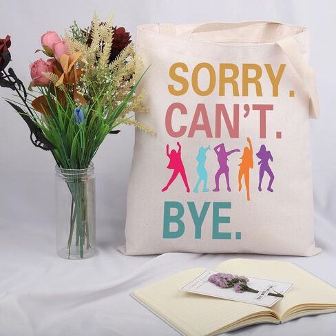 JNIAP Dance Fitness Instructor Gift Sorry Can't Bye Tote Bag Lover Gift for Her in Saudi Arabia