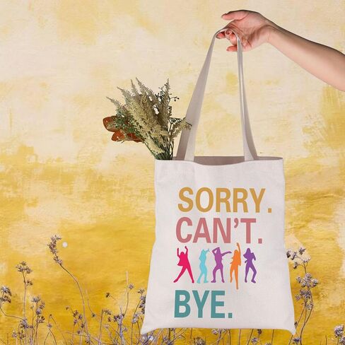 JNIAP Dance Fitness Instructor Gift Sorry Can't Bye Tote Bag Lover Gift for Her in Saudi Arabia