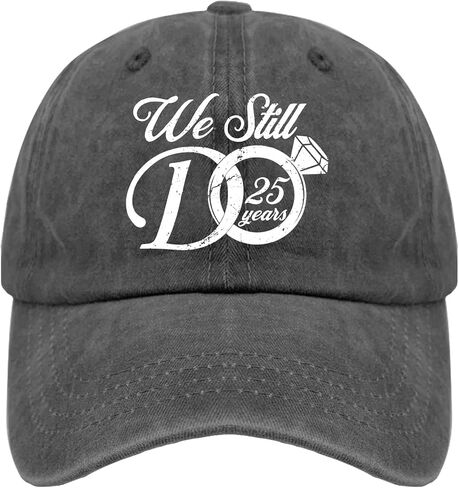 We Still Do 25 Years Sun Hat Funny Golf Hat Pigment Black Mens Beach Hat Gifts for Girlfriends Sun Hats in Saudi Arabia
