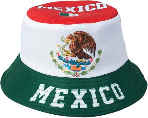 National Flag Printed Bucket Hat with Matching Flag Sunglasses, Soccer Fan Outdoor Sun Hat Set for Adults in Saudi Arabia