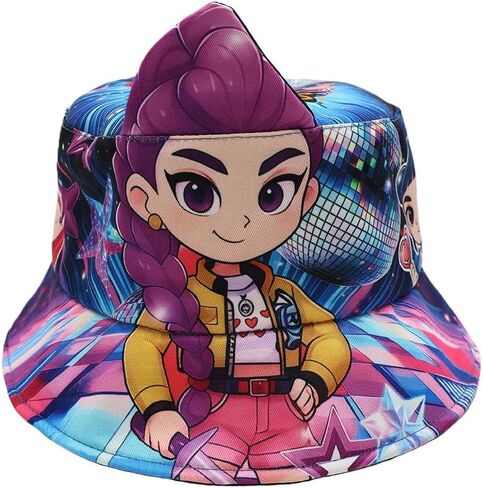 Demon Movie Hunters Bucket Hat, Cotton Korea Pop Fisherman Hat in Saudi Arabia