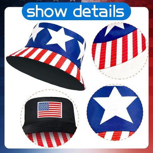 4th of July Bucket Hats for Adults American Flag Hat 250 Years Patriotic Festival Cap Fisherman Hat Woman Men Outdoor Cap in Saudi Arabia