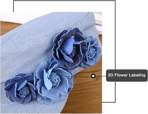 Newsboys Hat with 3D Flower Women Girl Korean Hat Outdoor Street Shopping Hat Women Painter Hat in Saudi Arabia