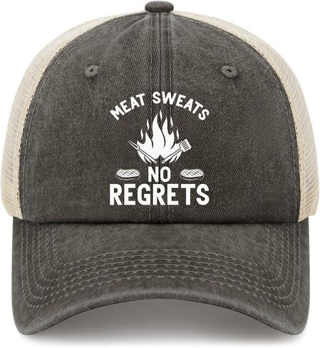 Meat Sweats no Regrets Hats Outdoor Cap for Girlfriends in Saudi Arabia