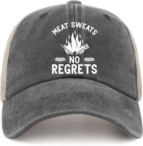 Meat Sweats no Regrets Hats Outdoor Cap for Girlfriends in Saudi Arabia