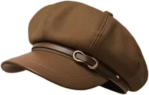 Newsboy Cabbie Baker Hat Octagonal Beret Cap Pageboy Visor Paperboy Hats Sailor Fiddler Caps for Women Men in Kuwait