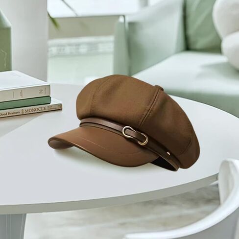 Newsboy Cabbie Baker Hat Octagonal Beret Cap Pageboy Visor Paperboy Hats Sailor Fiddler Caps for Women Men in Kuwait