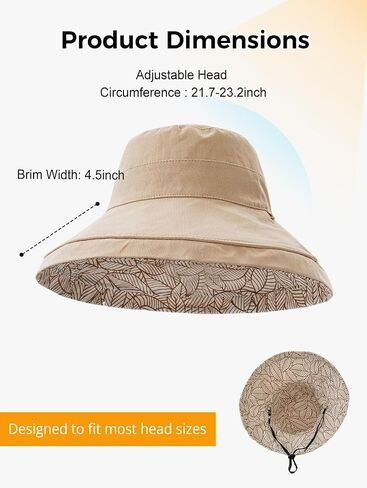 2026 Women Reversible Bucket Hat Wide Brim UV Protection Summer Sun Hats UPF 80+ Foldable Outdoor Vacation Beach Cap in Saudi Arabia