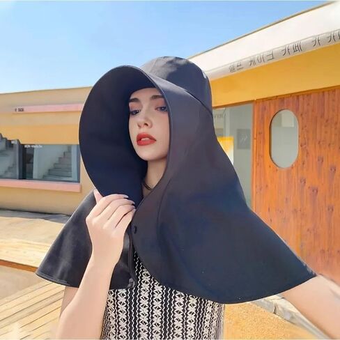 Wide Brim Sun Hat for Women – Elegant Summer Beach Hat, Lightweight & Stylish Travel Accessory, Perfect for Outdoor, Vacation, & Sun Protection(Pink) in Kuwait