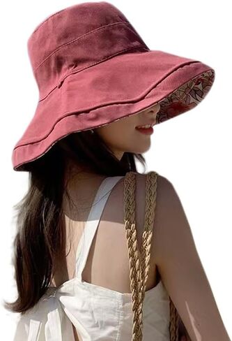 Foldable UV Sun Protection Waterproof Breathable Face Neck Flap Cover Folding Sun Hat for Women in Kuwait