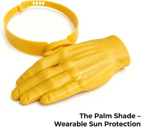 Hand Sun Visor for Women and Men, Funny Hands-Free Palm Shaped Sun Hat, Instant UV Protection Headband Visor for Beach Music Festivals and Outdoor Parties Yellow in Saudi Arabia
