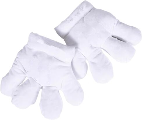 Mouse Cartoon Hand Gloves Costume Adults - Giant White Puffy Hands Character Costumes Accessories, Halloween Gloves for Party Birthday Role Playing Costumes in Saudi Arabia