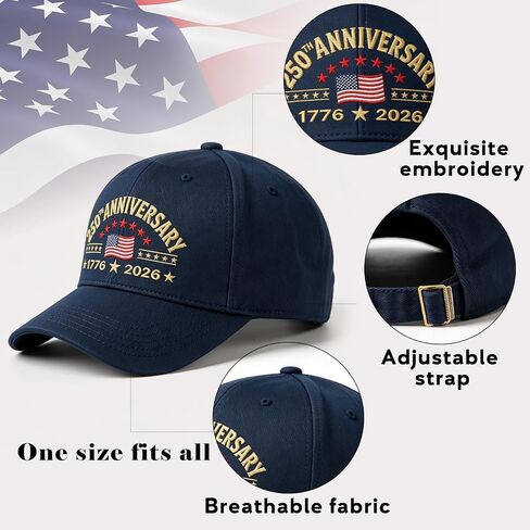 GOAUS 250 Years Patriotic Hat, Socks and 3x5 Flag, American Merchandise 250th Anniversary USA Gifts for Men Dad Fathers Day in Saudi Arabia
