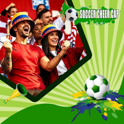 2026 World Cup Fans Cheer and Support National Flag Pattern Fisherman Bucket Hat, Football Cap Souvenir in Saudi Arabia