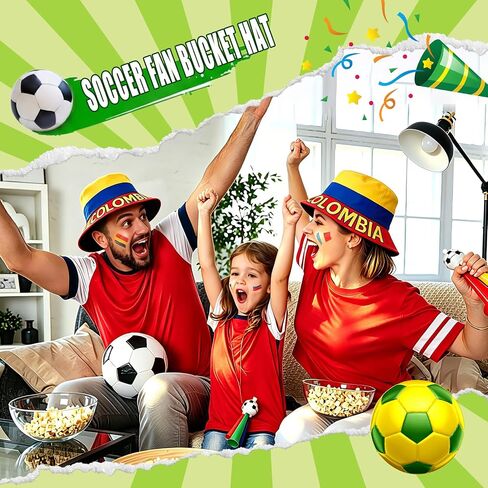 2026 World Cup Fans Cheer and Support National Flag Pattern Fisherman Bucket Hat, Football Cap Souvenir in Saudi Arabia