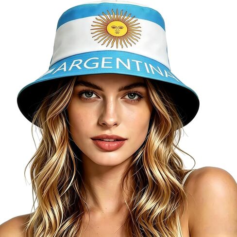 2026 World Cup Fans Cheer and Support National Flag Pattern Fisherman Bucket Hat, Football Cap Souvenir in Saudi Arabia