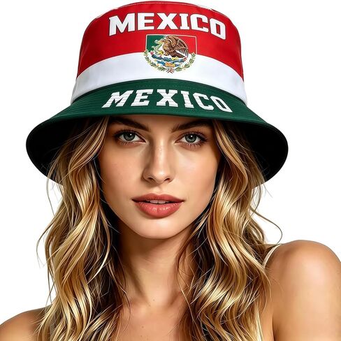 2026 World Cup Fans Cheer and Support National Flag Pattern Fisherman Bucket Hat, Football Cap Souvenir in Saudi Arabia