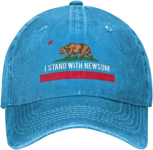 I Stand with Newsom hat Pro Gavin Newsom Denim Cap in Saudi Arabia