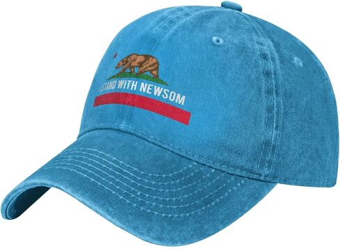 I Stand with Newsom hat Pro Gavin Newsom Denim Cap in Saudi Arabia