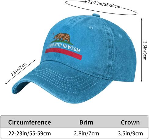 I Stand with Newsom hat Pro Gavin Newsom Denim Cap in Saudi Arabia