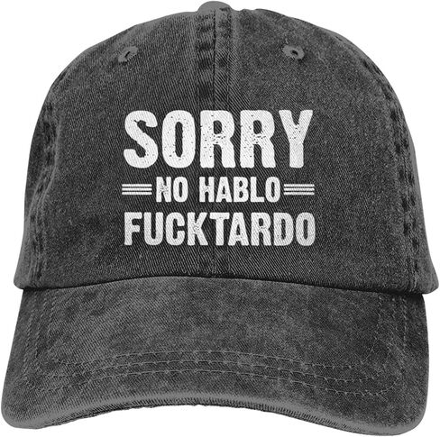 Sorry-No-Hablo-Fuctardo-Gag Gifts Funny Sarcastic Novelty Gifts Hat Men Hat Baseball Dad Hat Women Men Golf Cap Hat in Kuwait