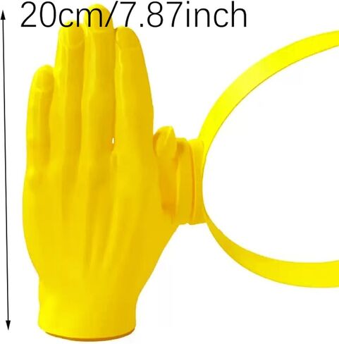 Novelty Sun Hat, Funny Hand Shaped Sun Hat for Women and Men, UV Protection for Beach, Pool, Vacation, Party Yellow in Kuwait
