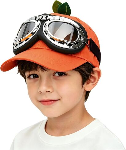 PURFUN Funny Orange Lemon Design Baseball Caps for Adults Kids, Soft Cotton Anti-UV Visor Sun Hats Camping Beach Peaked Caps in Saudi Arabia