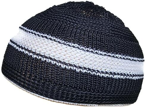 Set 5 Color Muslim Prayer Hat for Children Baby Skull Cap AMN388 Beanie Islam Kufi Peci Hat Crochet Takke Eid Ramadan Gift in Kuwait