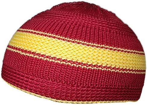 Set 5 Color Muslim Prayer Hat for Children Baby Skull Cap AMN388 Beanie Islam Kufi Peci Hat Crochet Takke Eid Ramadan Gift in Kuwait