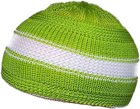 Set 5 Color Muslim Prayer Hat for Children Baby Skull Cap AMN388 Beanie Islam Kufi Peci Hat Crochet Takke Eid Ramadan Gift in Kuwait
