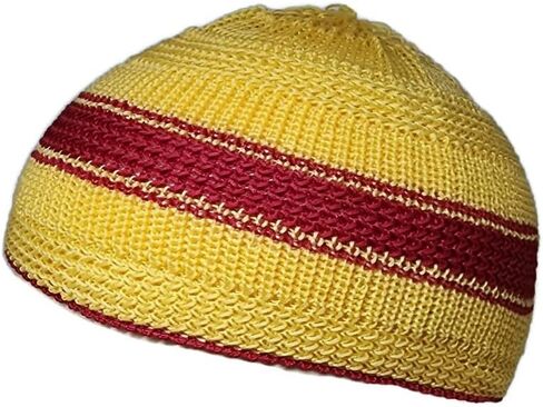 Set 5 Color Muslim Prayer Hat for Children Baby Skull Cap AMN388 Beanie Islam Kufi Peci Hat Crochet Takke Eid Ramadan Gift in Kuwait