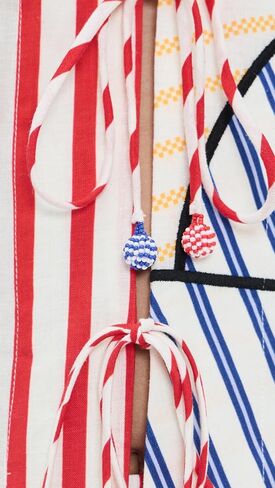 FARM Rio Women's Navy Stripes Off-White Blouse in Saudi Arabia