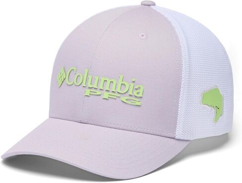 Columbia Unisex PFG Logo Mesh Snap Back, Tusk/Shark/Redfish, One Size in Kuwait