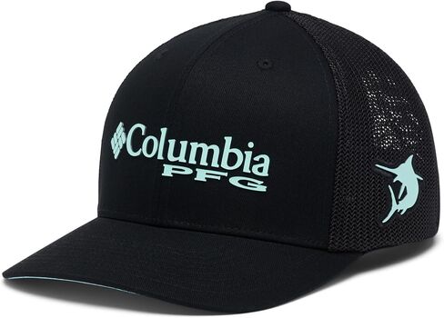 Columbia Unisex PFG Logo Mesh Snap Back, Tusk/Shark/Redfish, One Size in Kuwait